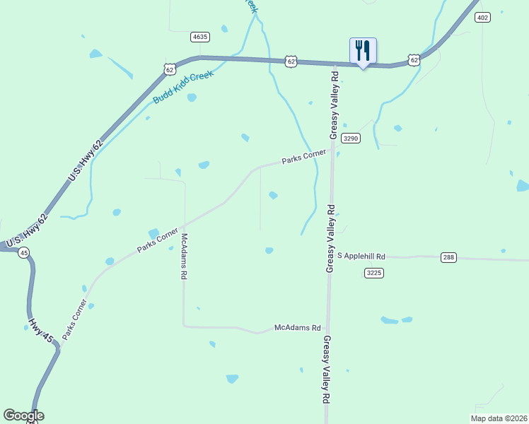 map of restaurants, bars, coffee shops, grocery stores, and more near 16603 Parks Corner in Prairie Grove