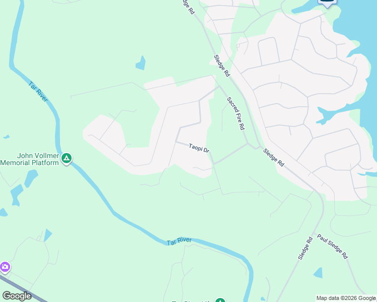 map of restaurants, bars, coffee shops, grocery stores, and more near 108 Taopi Drive in Louisburg
