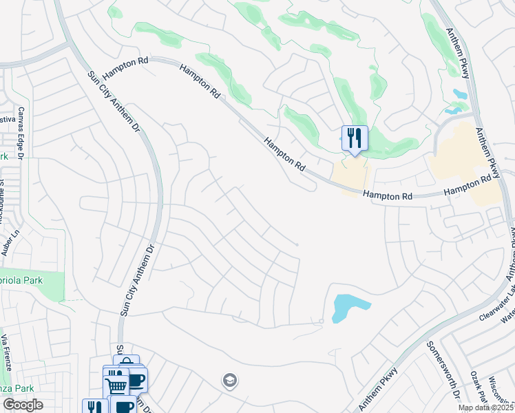 map of restaurants, bars, coffee shops, grocery stores, and more near 2784 Cherrydale Falls Drive in Henderson