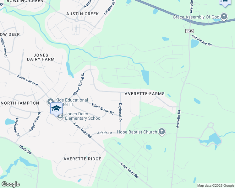 map of restaurants, bars, coffee shops, grocery stores, and more near 1348 Sweetclover Drive in Wake Forest