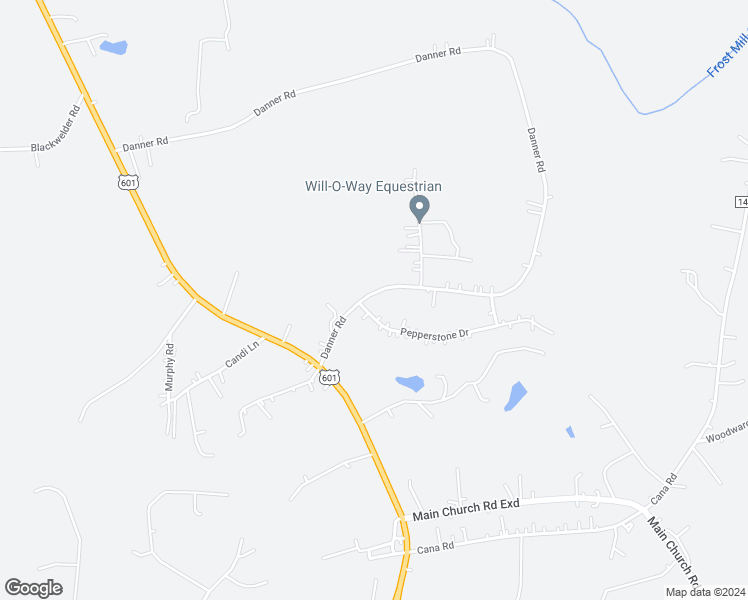 map of restaurants, bars, coffee shops, grocery stores, and more near 109 Pepperstone Drive in Mocksville