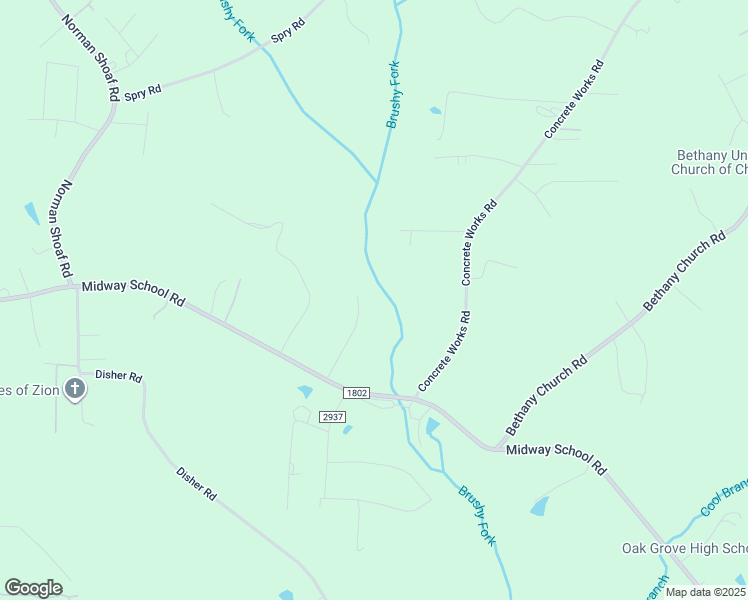 map of restaurants, bars, coffee shops, grocery stores, and more near 294 Elon Valley Drive in Winston-Salem