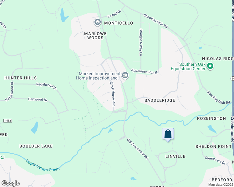 map of restaurants, bars, coffee shops, grocery stores, and more near 11800 Black Horse Run in Raleigh