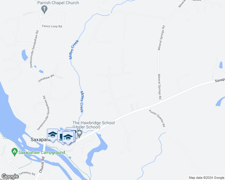 map of restaurants, bars, coffee shops, grocery stores, and more near 1937 Haw Village Drive in Graham