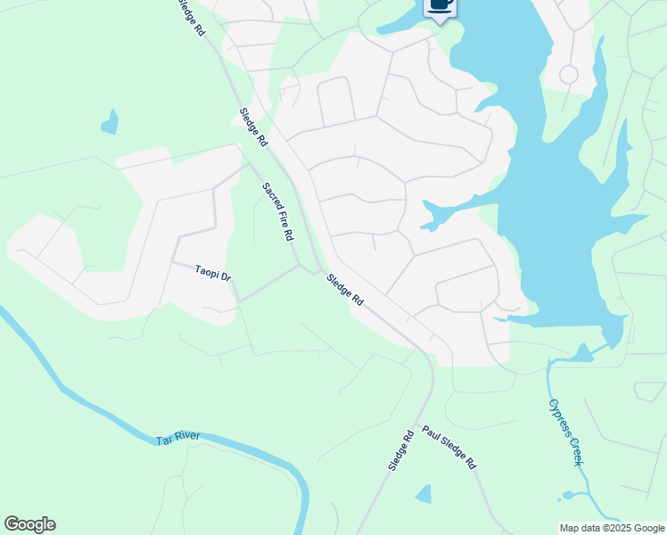 map of restaurants, bars, coffee shops, grocery stores, and more near 536 Shawnee Drive in Louisburg