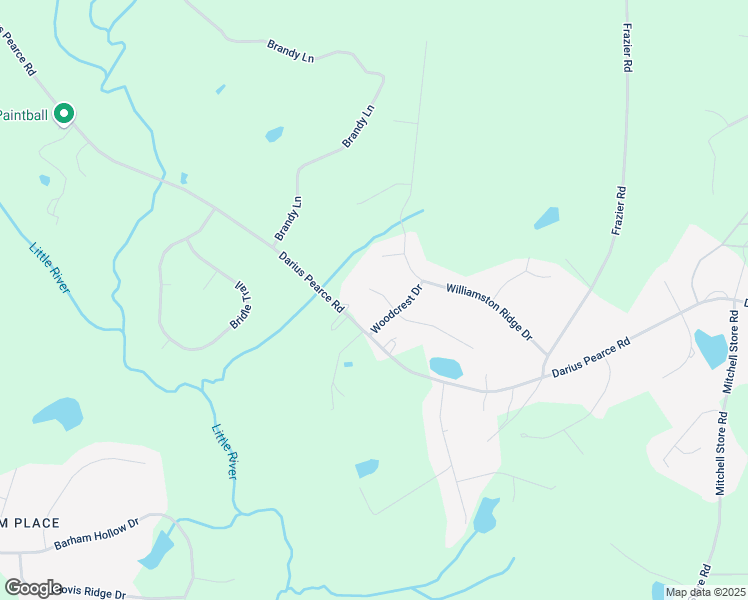 map of restaurants, bars, coffee shops, grocery stores, and more near 20 Linnett Court in Youngsville