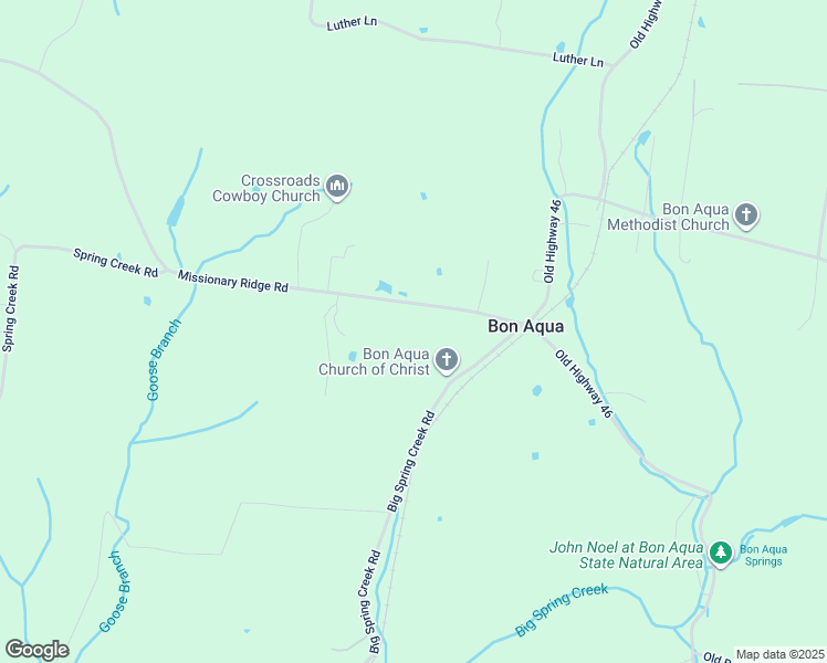 map of restaurants, bars, coffee shops, grocery stores, and more near 9375 Missionary Ridge Road in Bon Aqua