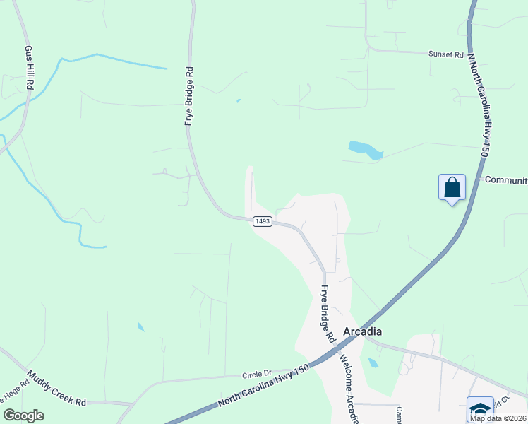 map of restaurants, bars, coffee shops, grocery stores, and more near 654 Frye Bridge Road in Clemmons