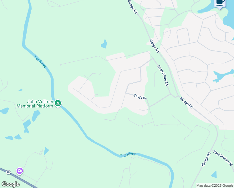map of restaurants, bars, coffee shops, grocery stores, and more near 133 Black Cloud Drive in Louisburg