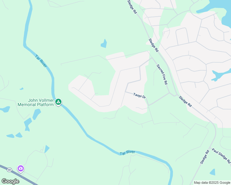 map of restaurants, bars, coffee shops, grocery stores, and more near 133 Black Cloud Drive in Louisburg
