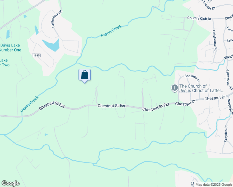 map of restaurants, bars, coffee shops, grocery stores, and more near 2004 Chestnut Street Extension in High Point
