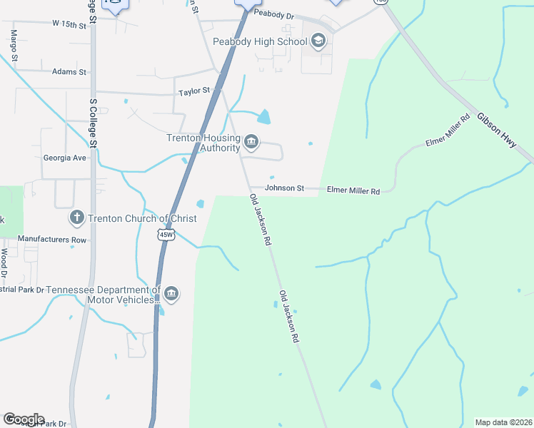 map of restaurants, bars, coffee shops, grocery stores, and more near 7 Old Jackson Road in Trenton