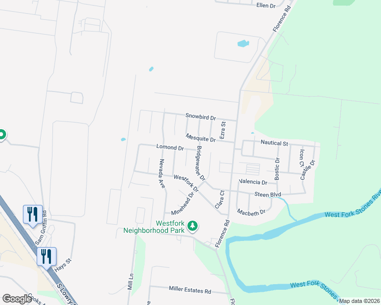 map of restaurants, bars, coffee shops, grocery stores, and more near 8007 Lomond Drive in Smyrna
