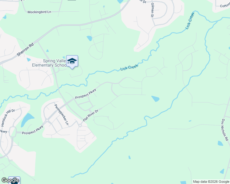 map of restaurants, bars, coffee shops, grocery stores, and more near 1017 Lubbock Lane in Durham