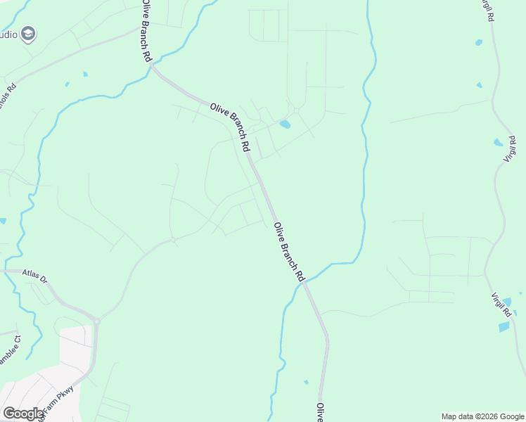 map of restaurants, bars, coffee shops, grocery stores, and more near 1215 Olive Branch Road in Durham