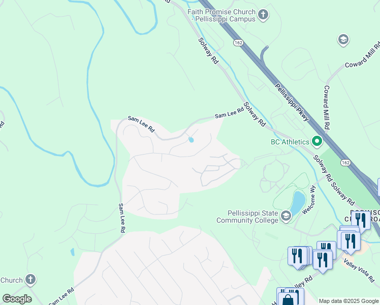 map of restaurants, bars, coffee shops, grocery stores, and more near 10827 Hunters Knoll Lane in Knoxville