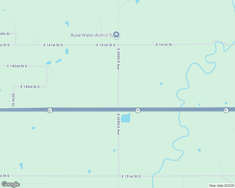 map of restaurants, bars, coffee shops, grocery stores, and more near South 369th East Avenue in Coweta