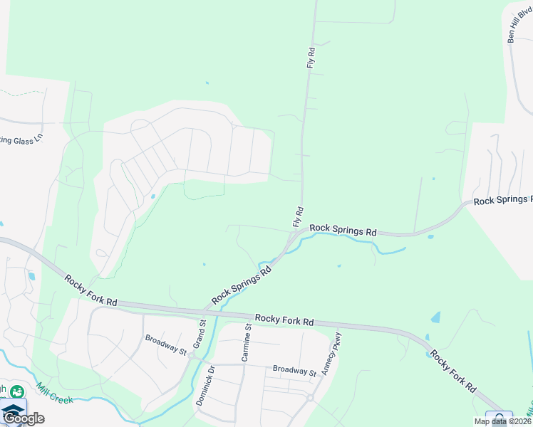 map of restaurants, bars, coffee shops, grocery stores, and more near 2413 Fly Road in Nolensville