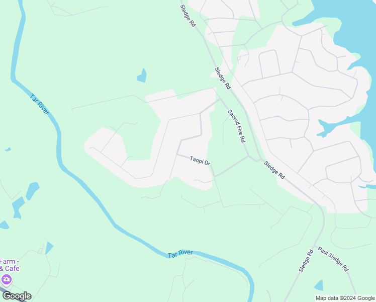 map of restaurants, bars, coffee shops, grocery stores, and more near 105 Taopi Drive in Louisburg