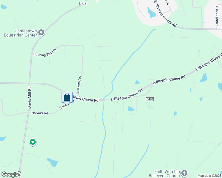 map of restaurants, bars, coffee shops, grocery stores, and more near 6807 Rustic Wood Court in Pleasant Garden
