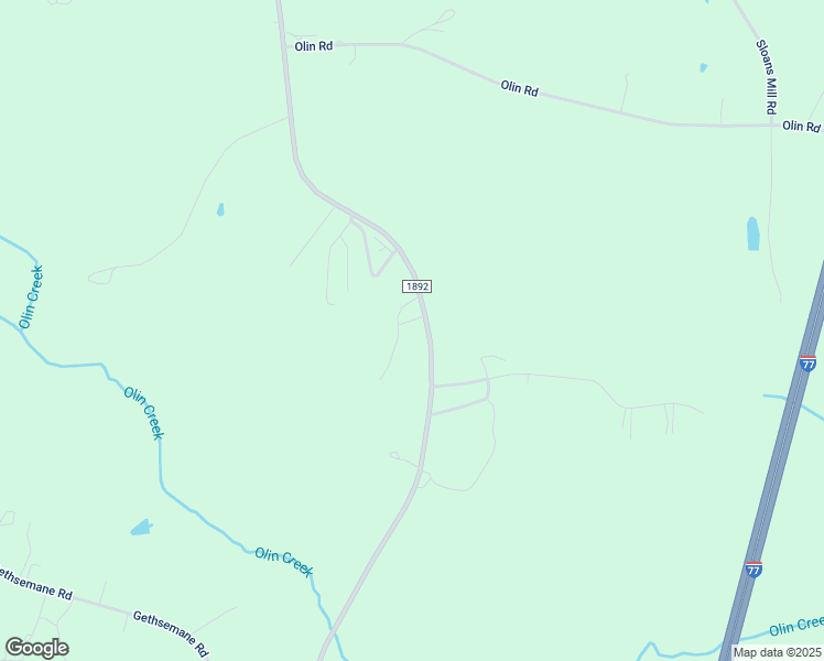 map of restaurants, bars, coffee shops, grocery stores, and more near 2143 Jennings Road in Olin