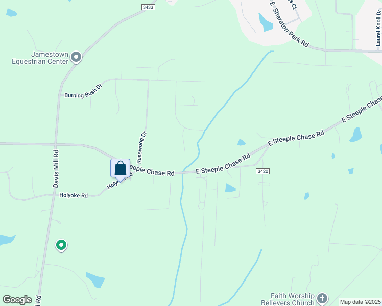 map of restaurants, bars, coffee shops, grocery stores, and more near 6807 Rustic Wood Court in Pleasant Garden