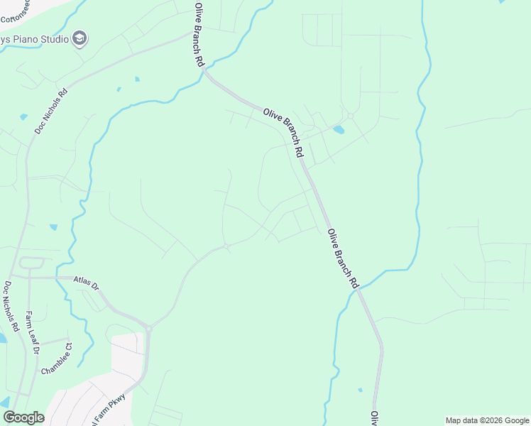 map of restaurants, bars, coffee shops, grocery stores, and more near Olive Branch Road in Durham