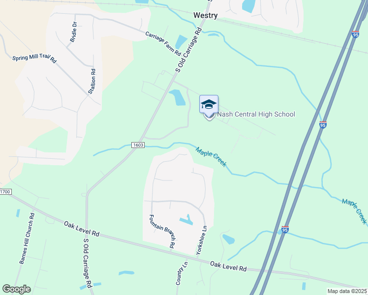 map of restaurants, bars, coffee shops, grocery stores, and more near 1212 Fountain Branch Road in Rocky Mount