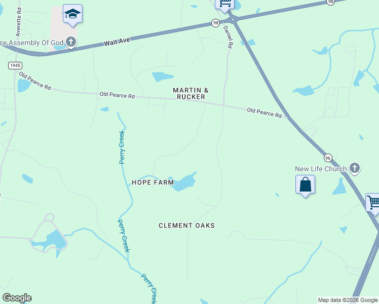 map of restaurants, bars, coffee shops, grocery stores, and more near 7135 Daniel Road in Wake Forest