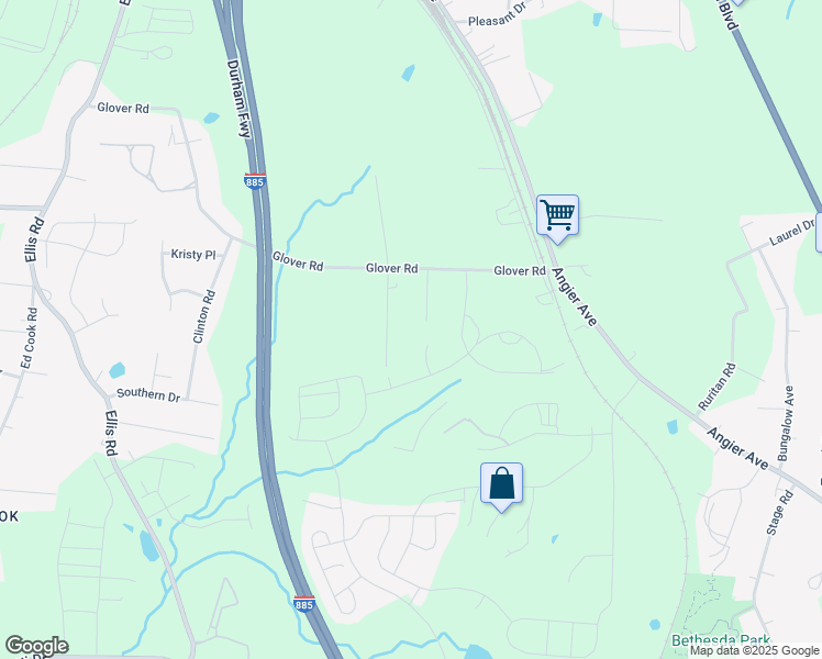 map of restaurants, bars, coffee shops, grocery stores, and more near 3624 Crafton Street in Durham