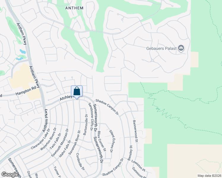 map of restaurants, bars, coffee shops, grocery stores, and more near 8 Weston Hills Road in Henderson