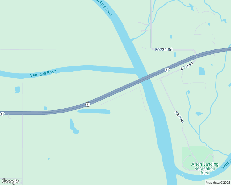 map of restaurants, bars, coffee shops, grocery stores, and more near Oklahoma 51 in Porter