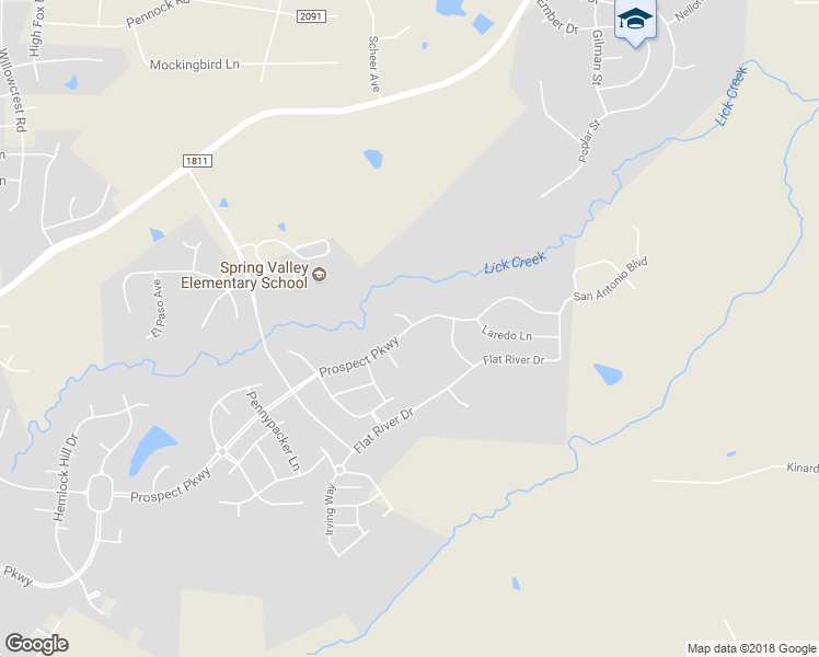 map of restaurants, bars, coffee shops, grocery stores, and more near 3399 Prospect Parkway in Durham