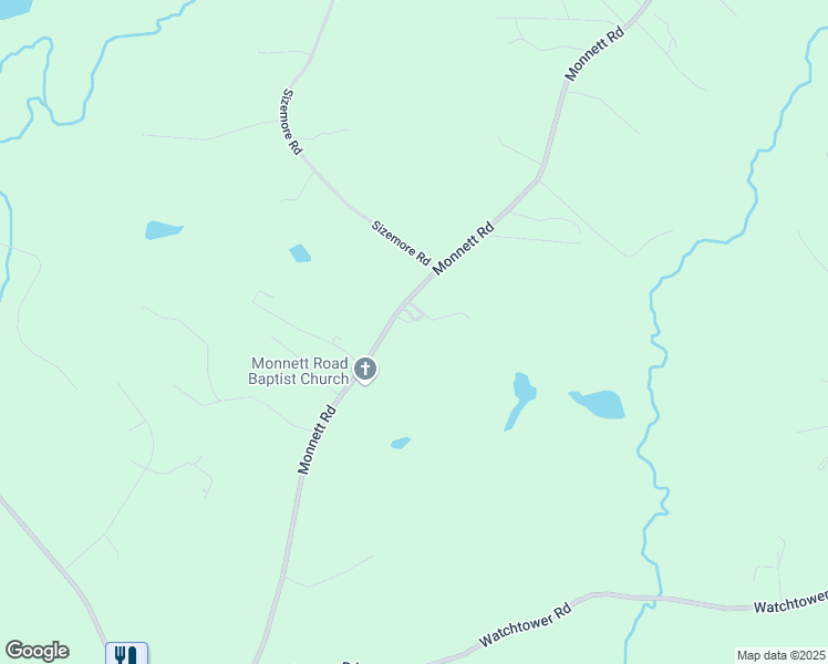 map of restaurants, bars, coffee shops, grocery stores, and more near 6013 Monnett Road in Julian