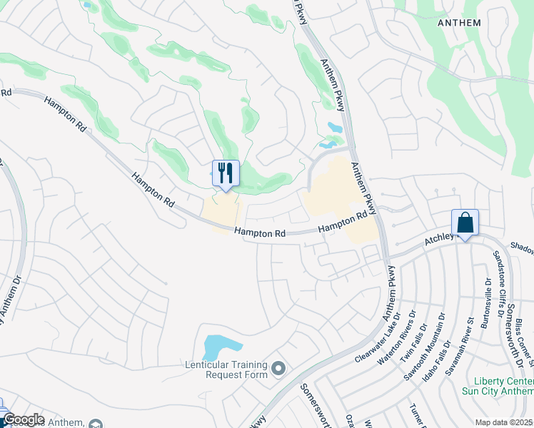 map of restaurants, bars, coffee shops, grocery stores, and more near 2582 Highmore Avenue in Henderson