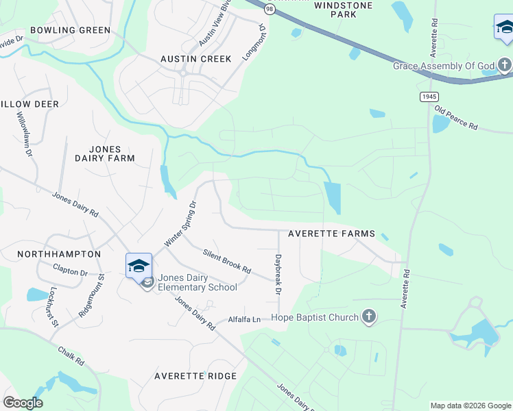 map of restaurants, bars, coffee shops, grocery stores, and more near 1217 Sweetclover Drive in Wake Forest