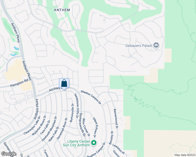 map of restaurants, bars, coffee shops, grocery stores, and more near 17 Caprington Road in Henderson