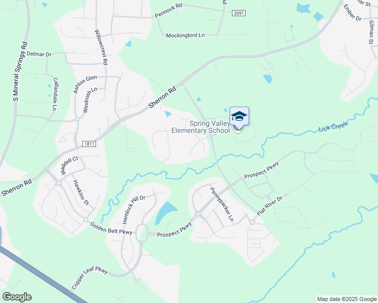 map of restaurants, bars, coffee shops, grocery stores, and more near 1812 Round Rock Boulevard in Durham