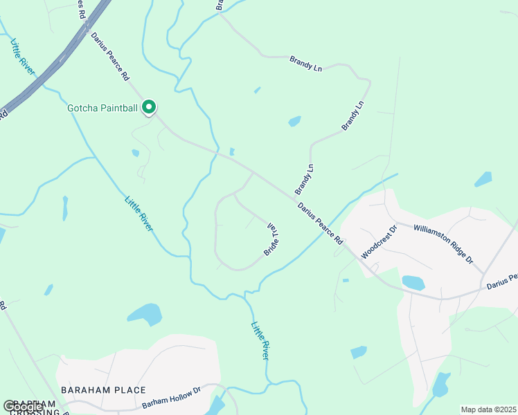 map of restaurants, bars, coffee shops, grocery stores, and more near 166 Bridle Trail in Youngsville