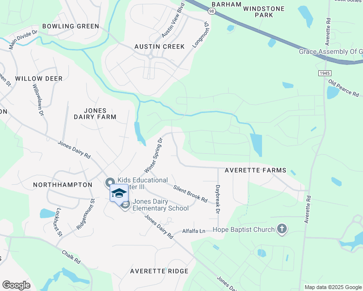 map of restaurants, bars, coffee shops, grocery stores, and more near 1217 Sweetclover Drive in Wake Forest