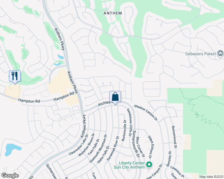 map of restaurants, bars, coffee shops, grocery stores, and more near 2318 Shorewood Hills Avenue in Henderson