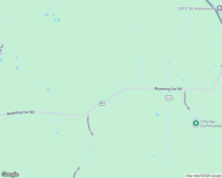 map of restaurants, bars, coffee shops, grocery stores, and more near 6752 Roasting Ear Road in Fifty-Six