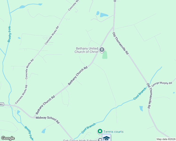 map of restaurants, bars, coffee shops, grocery stores, and more near 844 Bethany Church Road in Winston-Salem