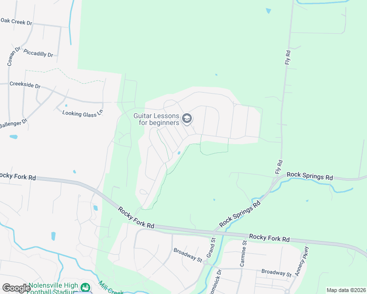 map of restaurants, bars, coffee shops, grocery stores, and more near 189 Burberry Glen Boulevard in Nolensville