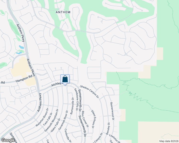 map of restaurants, bars, coffee shops, grocery stores, and more near 4 Caprington Road in Henderson