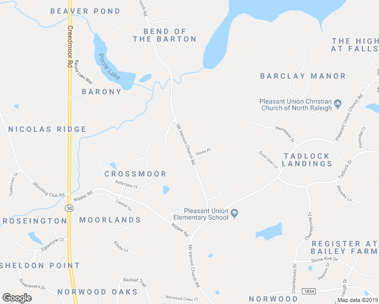 map of restaurants, bars, coffee shops, grocery stores, and more near 2001 Mount Vernon Church Road in Raleigh