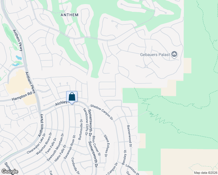 map of restaurants, bars, coffee shops, grocery stores, and more near 16 Caprington Road in Henderson