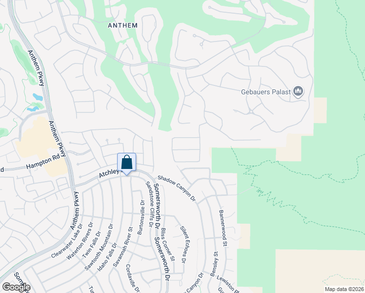 map of restaurants, bars, coffee shops, grocery stores, and more near 10 Caprington Road in Henderson