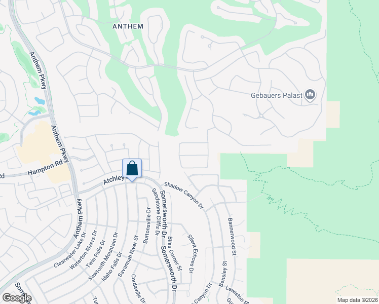 map of restaurants, bars, coffee shops, grocery stores, and more near 8 Caprington Road in Henderson
