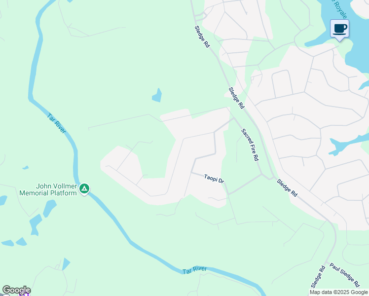 map of restaurants, bars, coffee shops, grocery stores, and more near 140 Clear Water Road in Louisburg